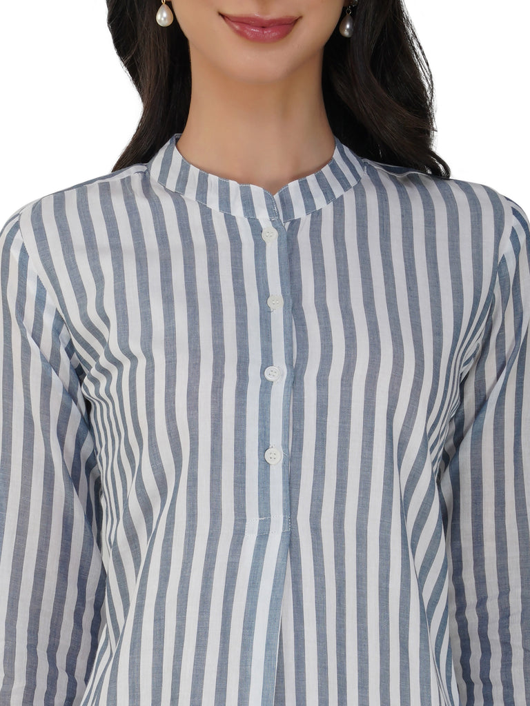 Stripe Pathani Kurta